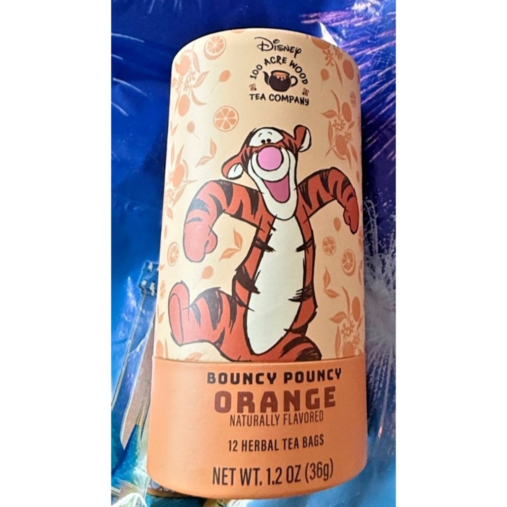 Disney Parks Winnie the Pooh Tigger Orange Tea Bags 100 Acre Wood NEW